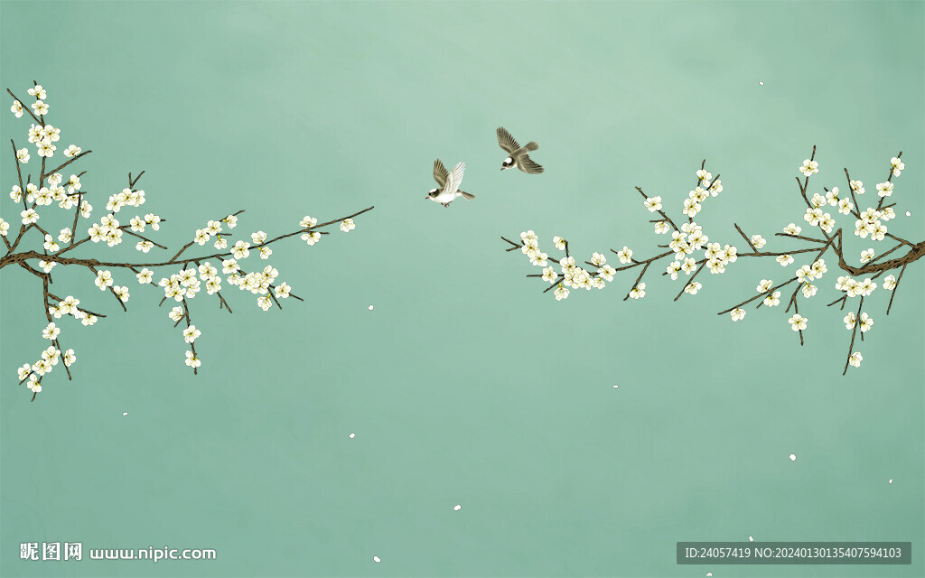 花鳥梅花