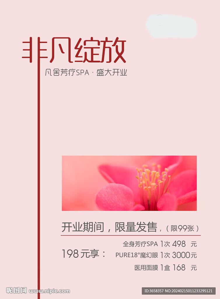綻放單頁海報