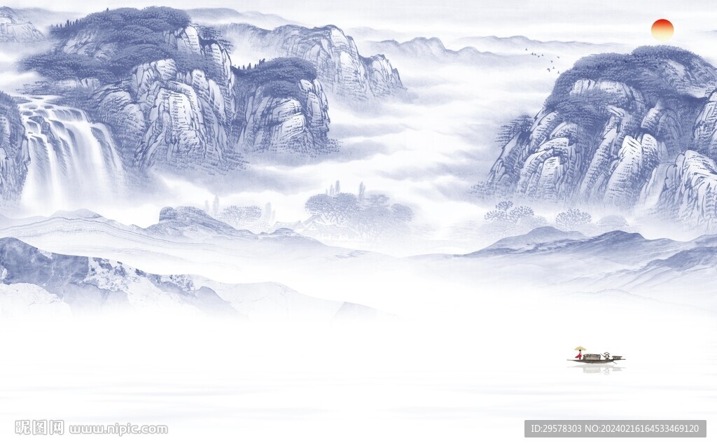 現(xiàn)代 大氣山水新圖 TIF分層