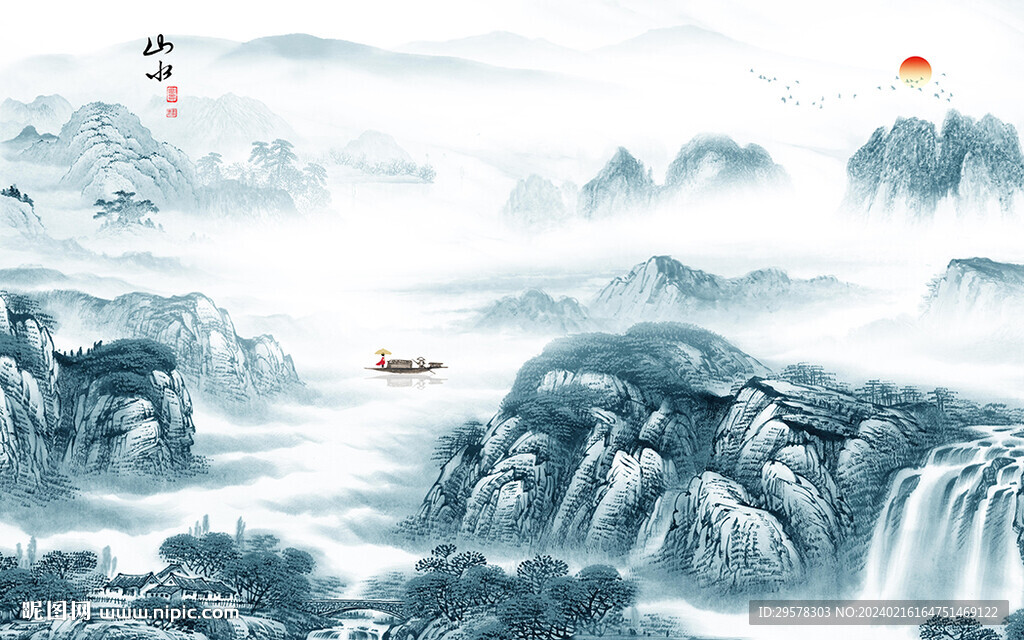 人氣 大氣山水新圖 TIF分層