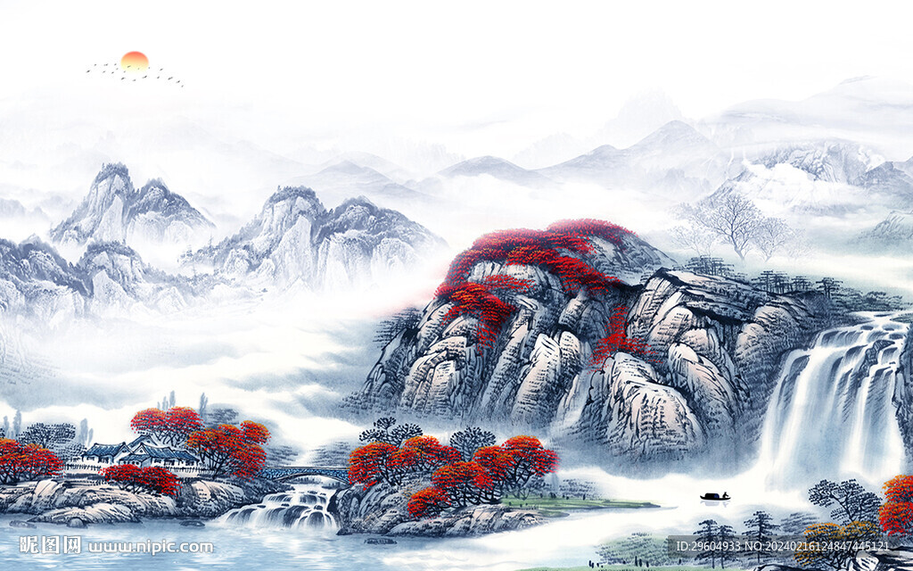 新款 高端清晰山水 TIF分層