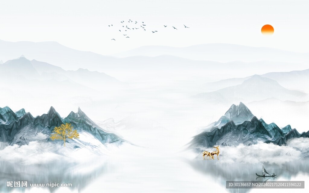 中式 簡約高檔山水 TiF分層