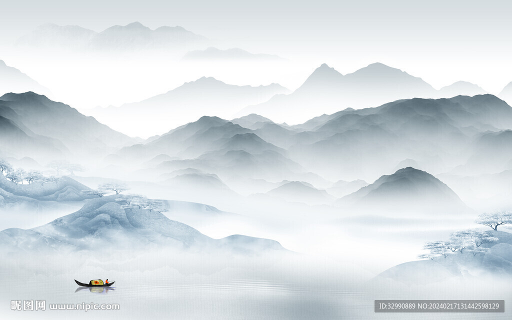 極簡(jiǎn) 高檔現(xiàn)代山水 TIF分層