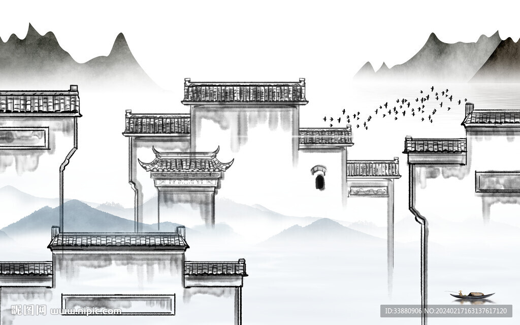 人氣 中式簡約山水 TiF分層