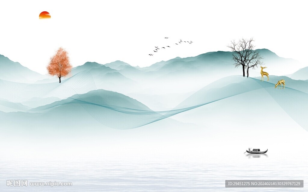 爆款 簡(jiǎn)奢高清山水 TiF分層