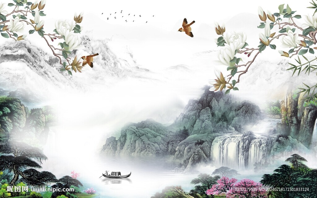 古風(fēng) 中式高端山水 TiF分層