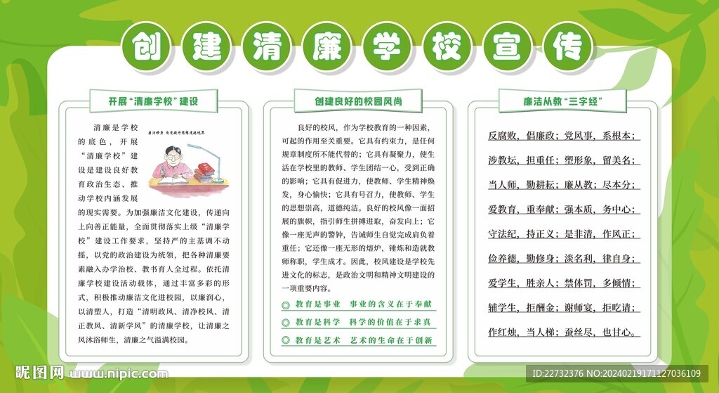 廉潔校園宣傳欄