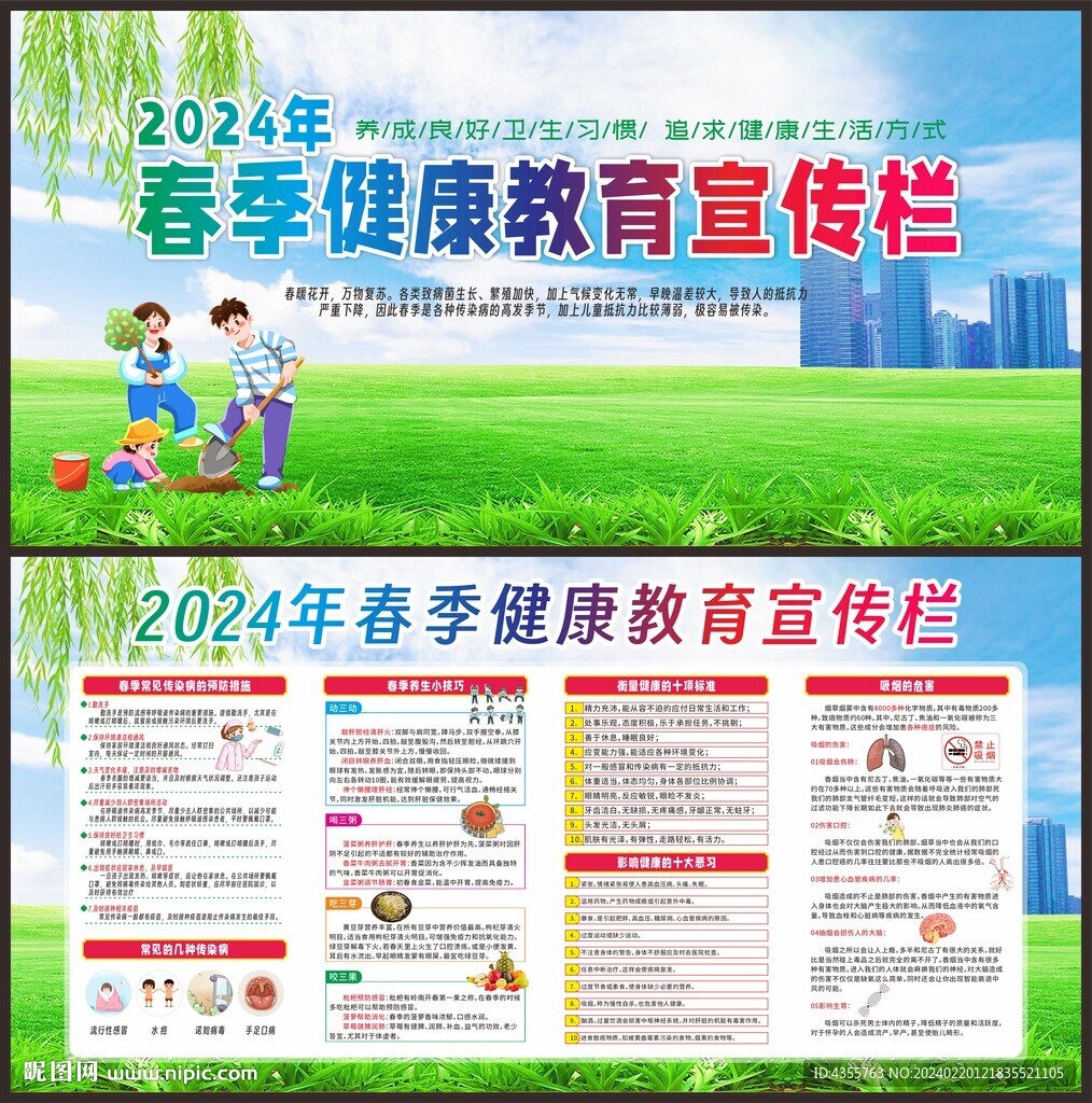 2024春季健康教育宣傳欄