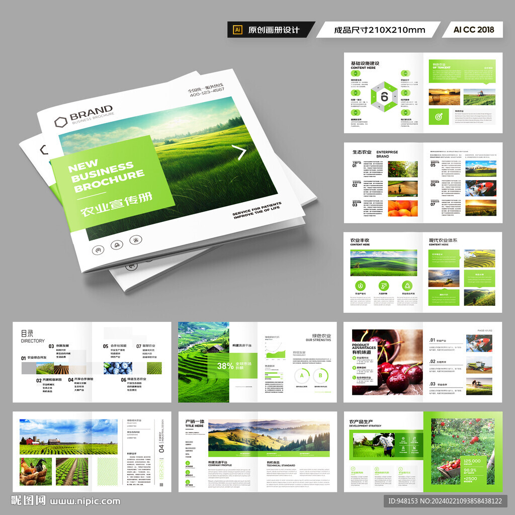 方形農(nóng)業(yè)宣傳冊
