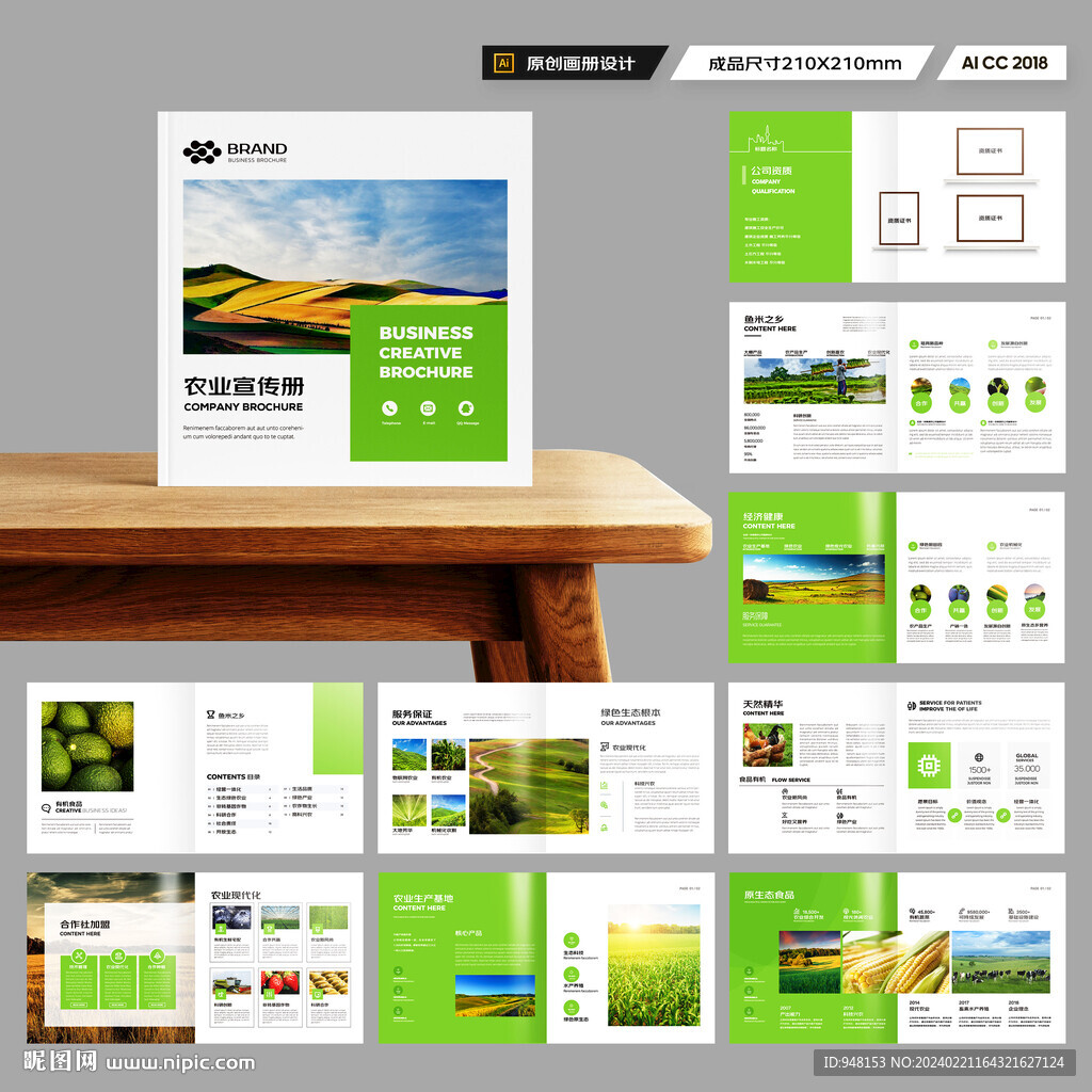方形農(nóng)業(yè)宣傳冊(cè)