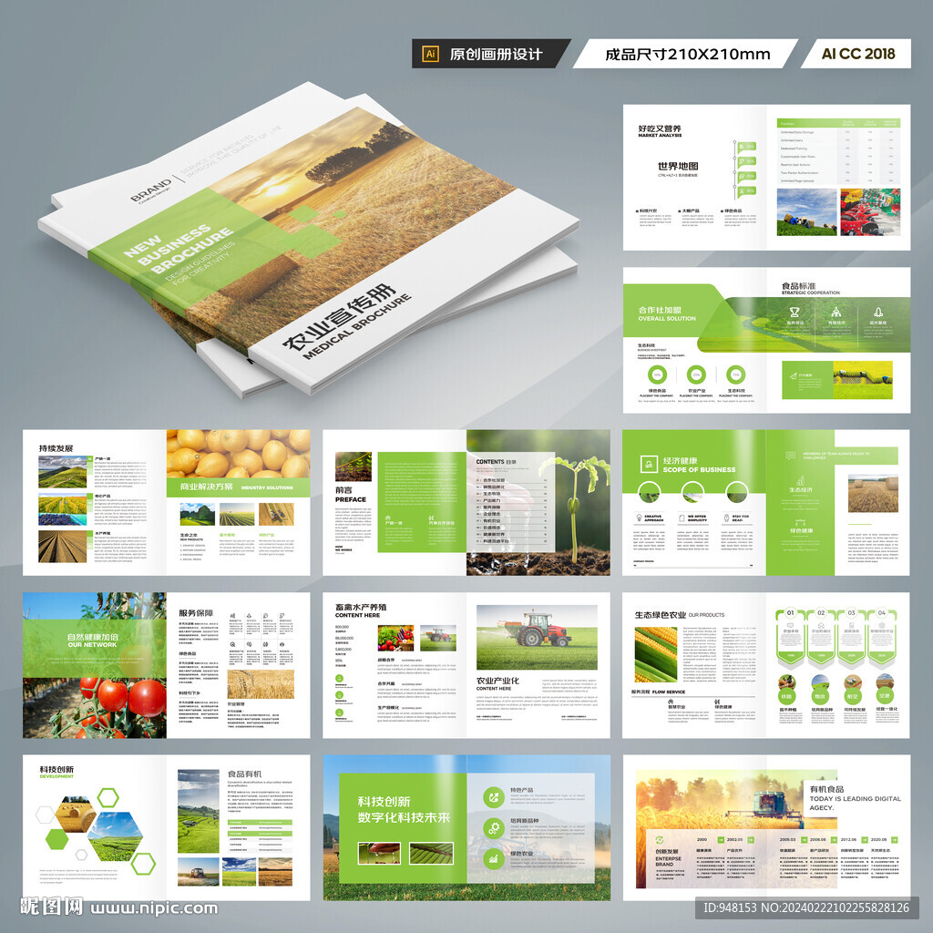 方形農(nóng)業(yè)合作社畫冊