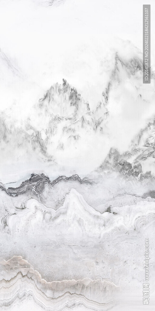 水墨石紋玄關(guān)背景墻