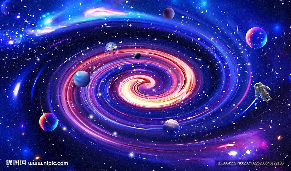 宇宙旋渦星空星系軟膜