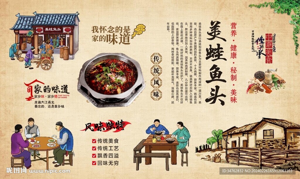 美蛙魚頭背景