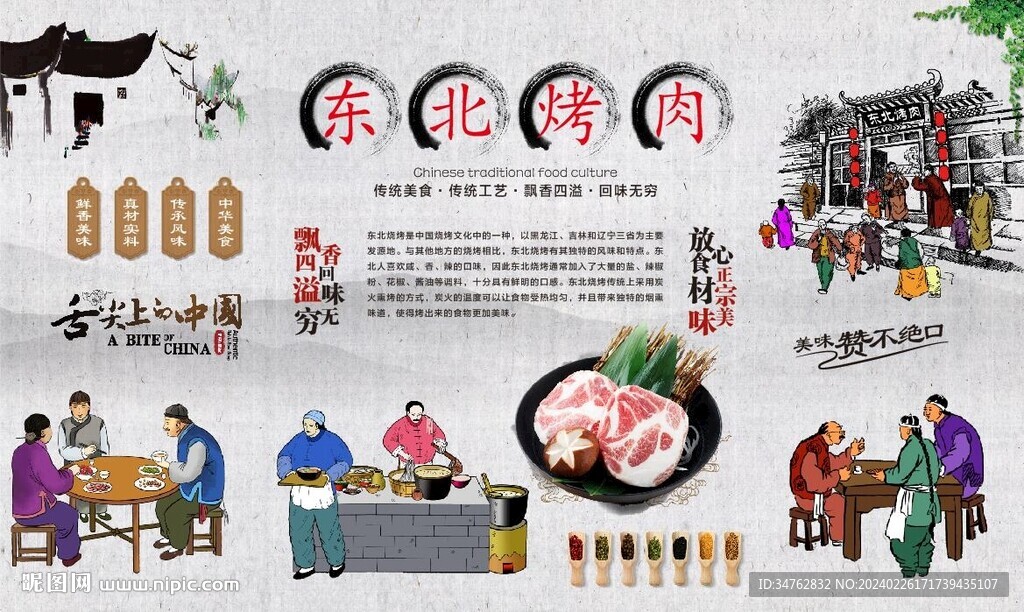 東北烤肉背景