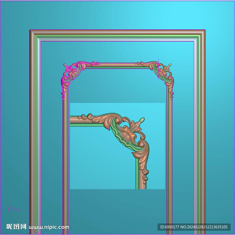 石雕護墻板洋花角花精雕浮雕圖