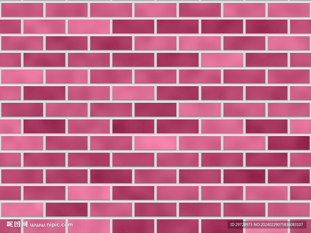 粉色砖墙纸