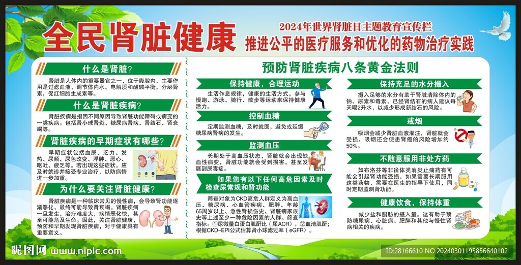 世界腎臟日宣傳欄