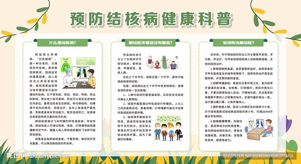 防治肺結(jié)核宣傳欄