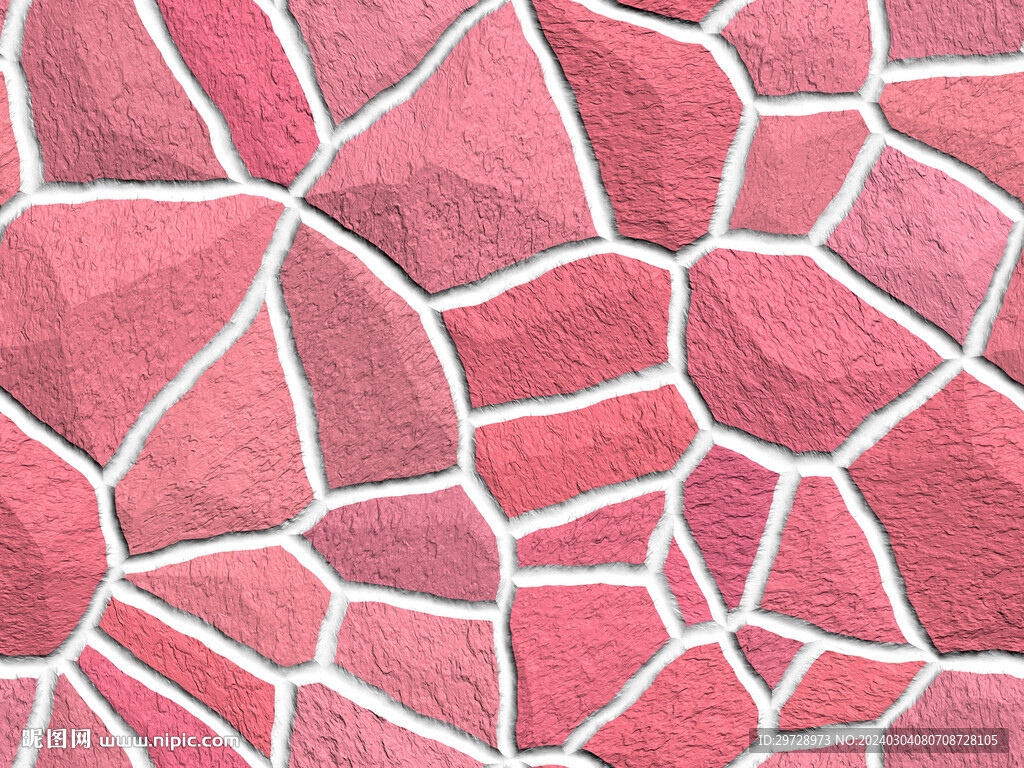 粉色石墙