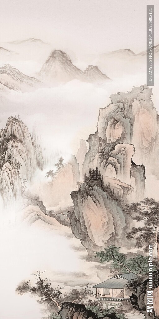 新品 高端山水玄關(guān) TIF分層