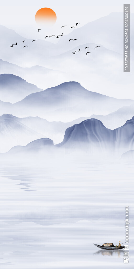 高清 高端山水玄關(guān) TIF分層