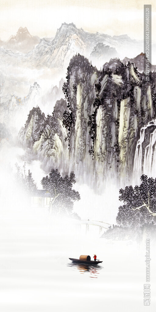爆款 高端山水玄關(guān) TIF分層