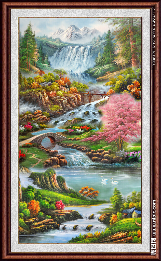 山水油畫