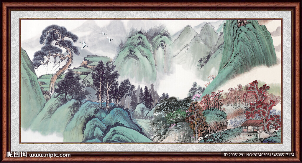 國畫風(fēng)景 