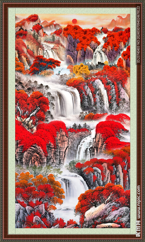 豎幅國畫 
