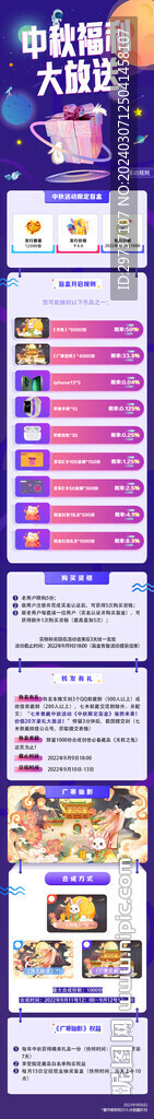 數字藏品中秋微推長條圖