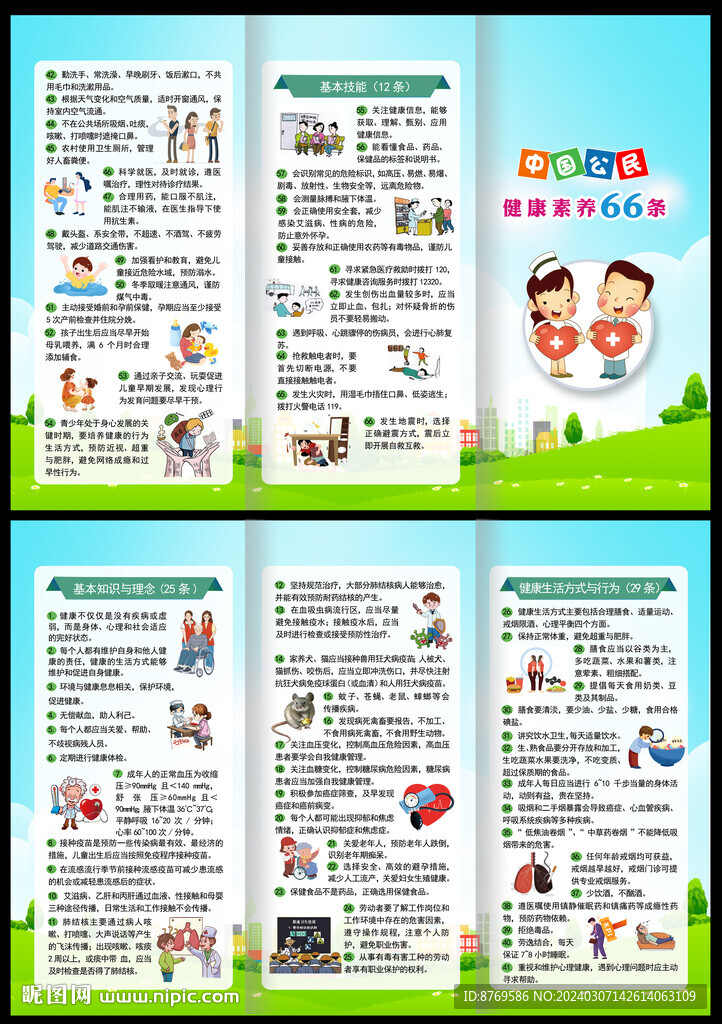 公民健康素養(yǎng)66條折頁