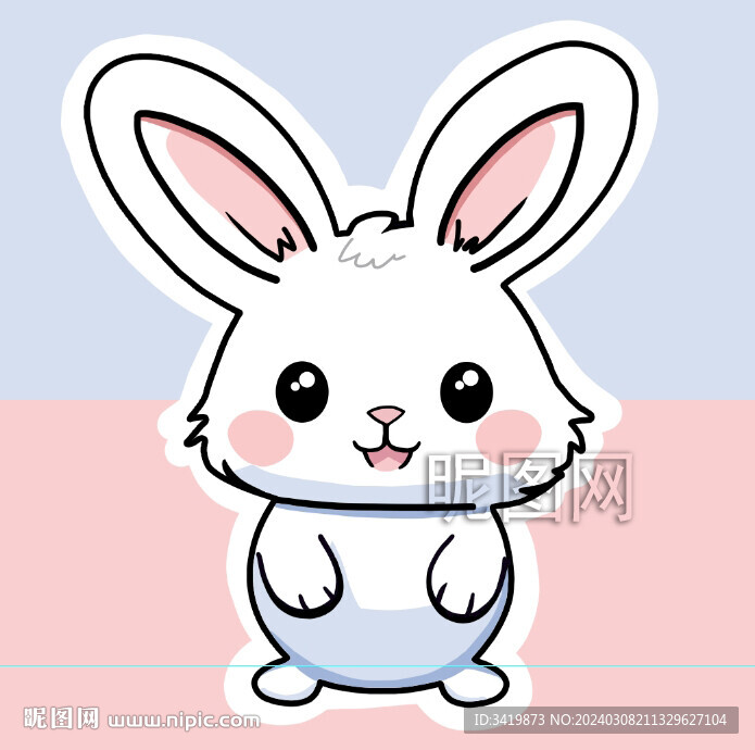 可愛小兔子卡通兔