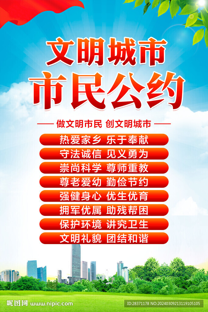 文明城市市民公約