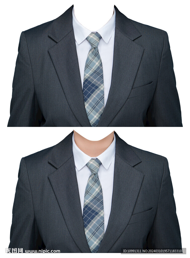 女西裝證件照衣服素材psd