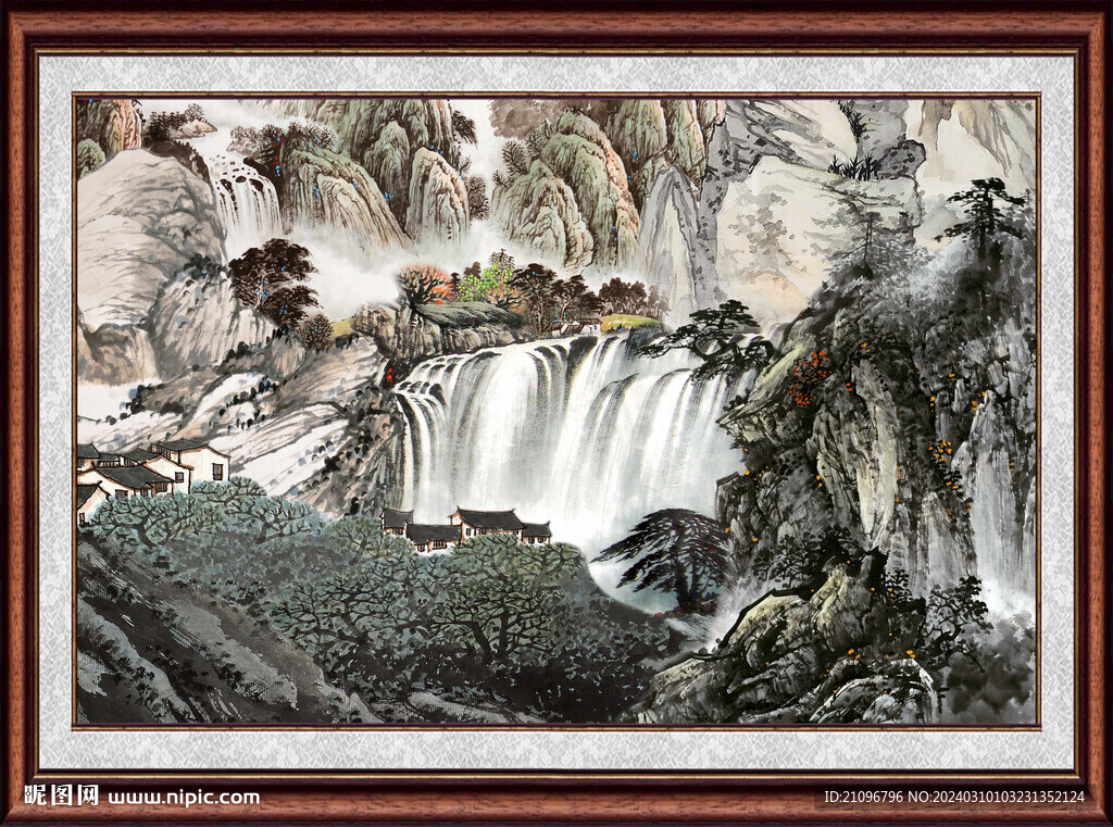 國畫山水風(fēng)景