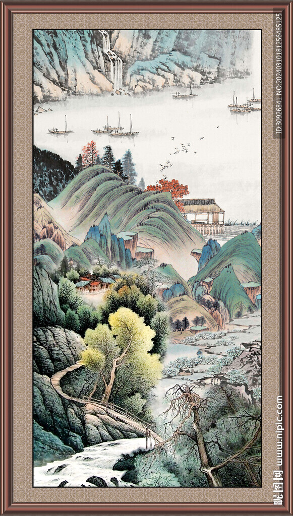 新中式山水畫 