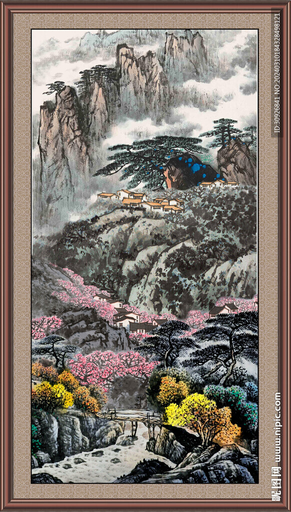 豎幅國(guó)畫 