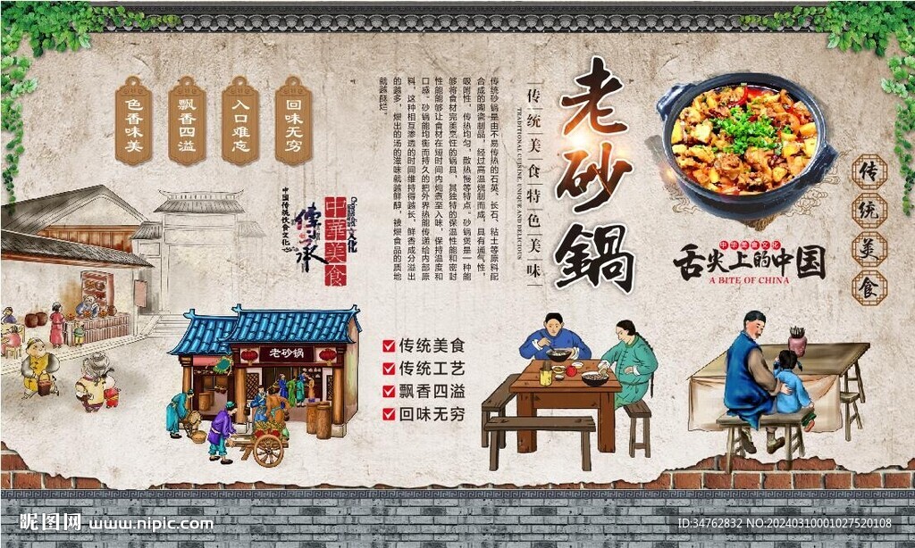 老砂鍋背景