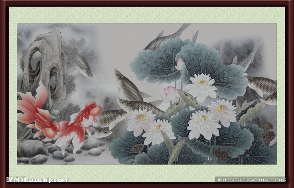 荷花裝飾