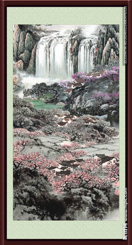 豎式山水畫 