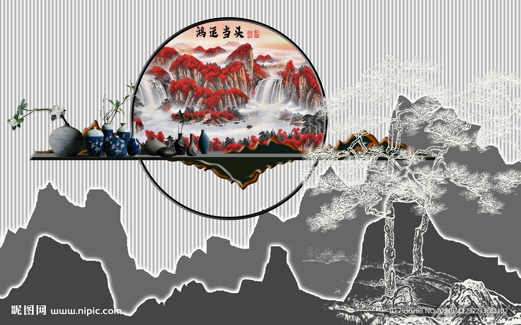 中式裝飾背景墻