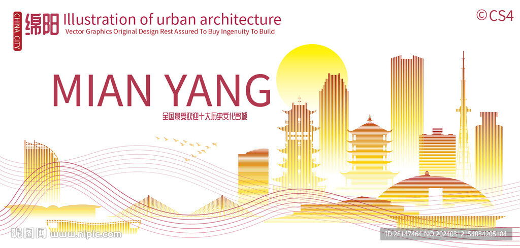 綿陽城市建筑剪影