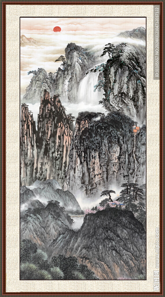 中堂山水畫 