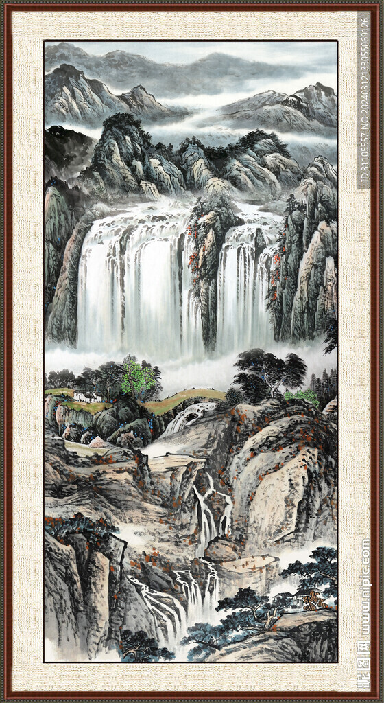 中堂山水畫 