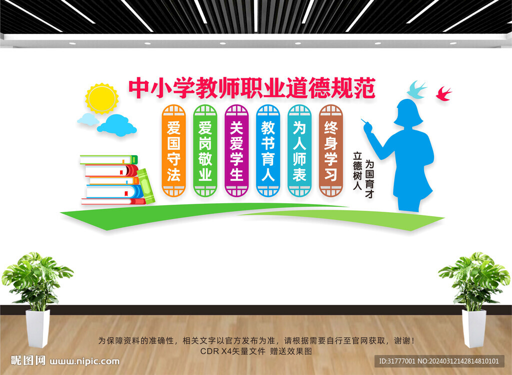 師德師風(fēng)文化墻