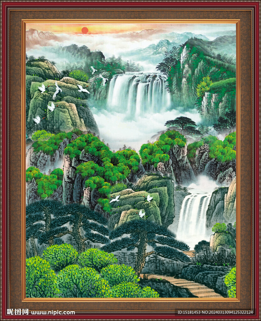 國畫風(fēng)景 
