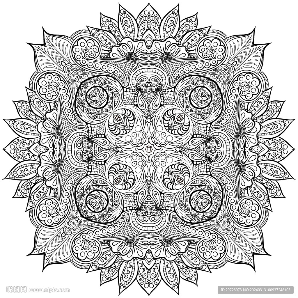 曼陀羅花紋