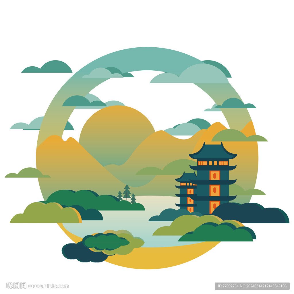 清明創(chuàng)意矢量插畫素材圖