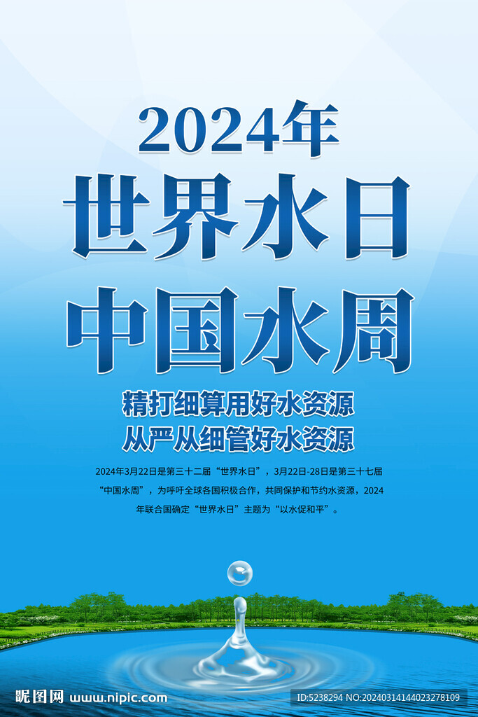 2024世界水日海報